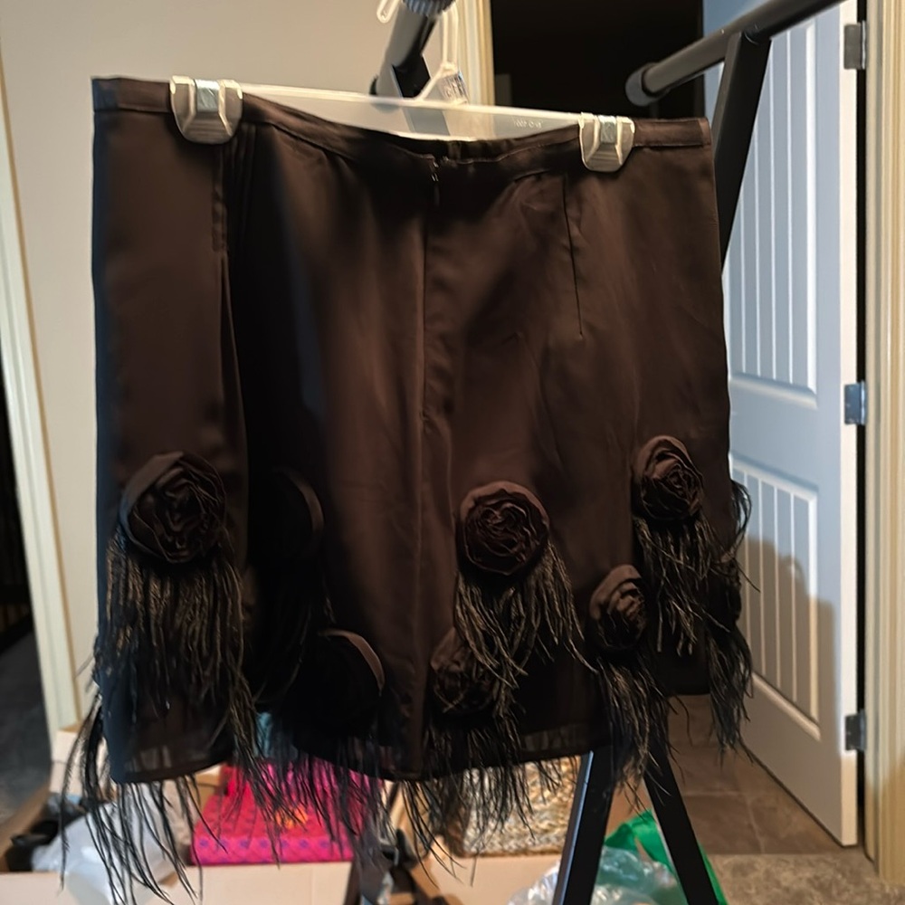 Item # D23 - Black With Feather Skirt